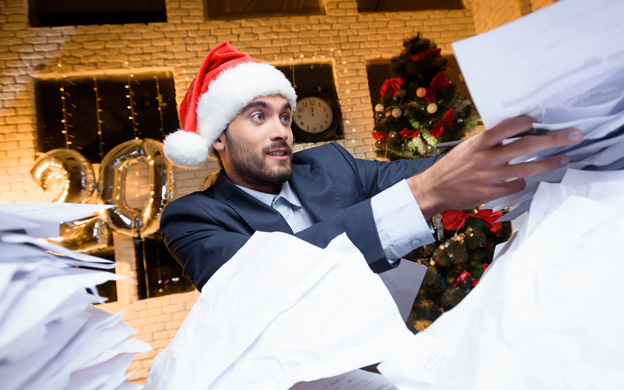 securely shred outdated documents before the year closes out.